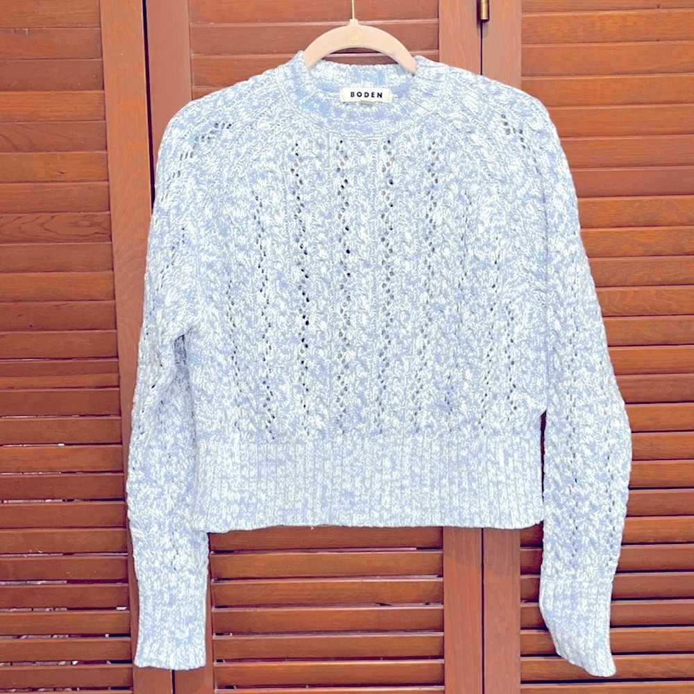 Boden thick cotton cropped sweater